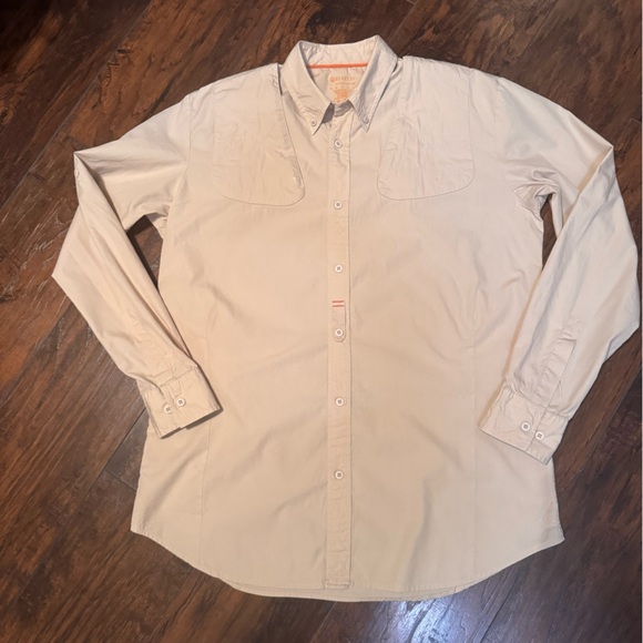 Beretta Shirt Mens XL Button Up Khaki Vented Outdoor Hunting Shooting L/S - Picture 2 of 16